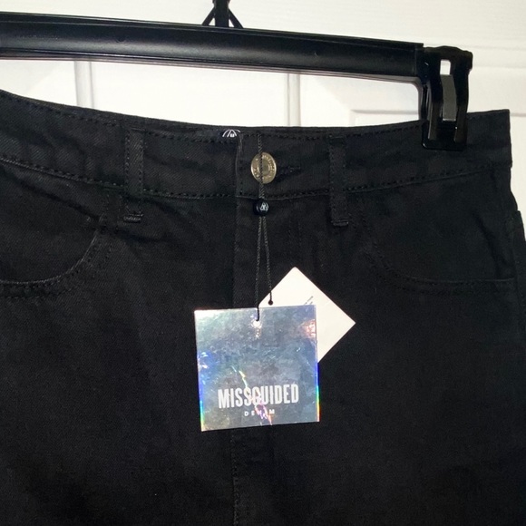 Missguided Black Denim Mini Skirt - Picture 5 of 7